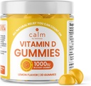 Relax by Wellness Vitamin D Gummie pro dospělé, Vitamin D3 Gummy, Vitamíny pro podporu kostního a imunitního systému, Lemon Flavor, 30 Počet