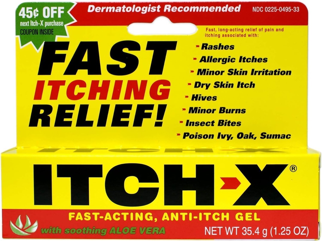 788802 Tube Anti- Itch Itch X Gel 1.25oz Množství 1 jednotky Ascher, B.F. &...