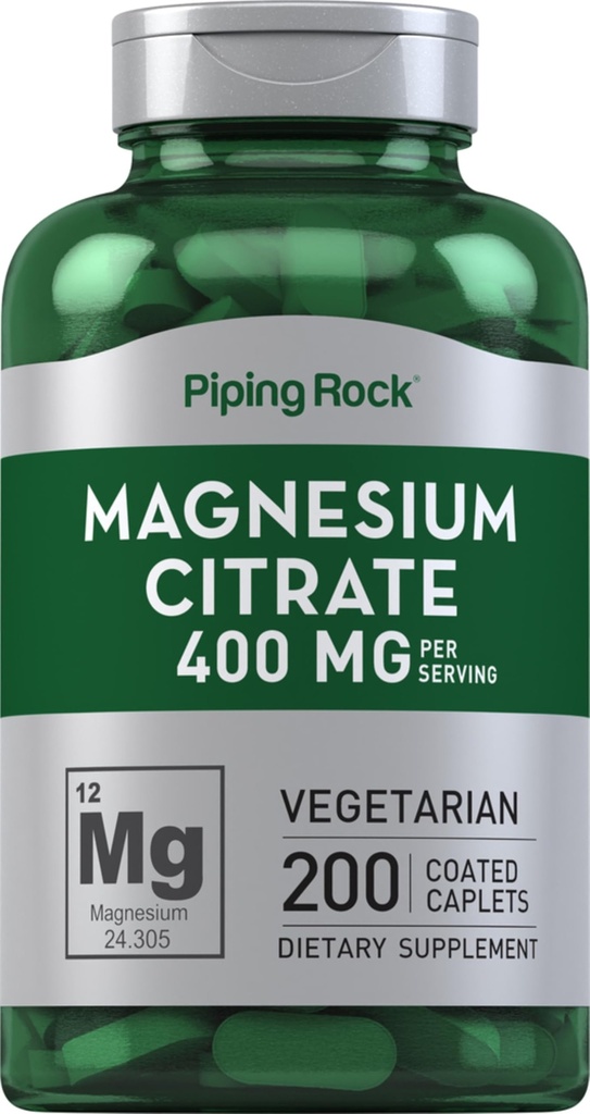 Piping Rock Magnesium Citrát 124; 400 mg iž