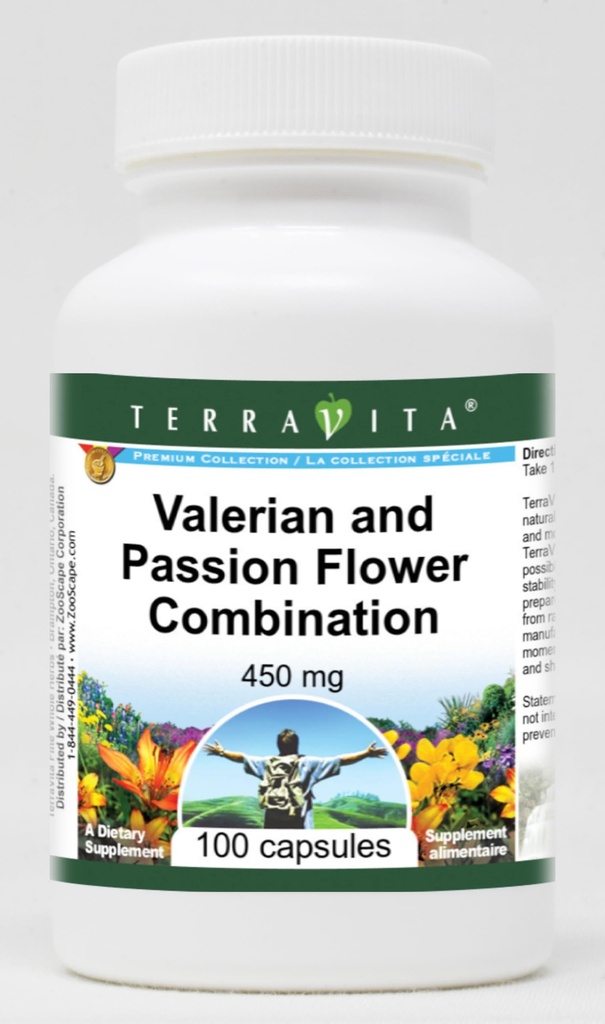 Kombinace Valerian a Passion Flower - 450 mg (100 tobolek, ZIN: 513631)