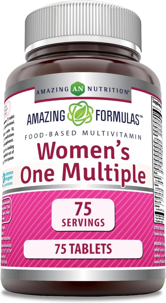 Amazing Differens One Multiple CFU 124; Food- based CF124; Tablety dodatek CF124; perfektní směs vitaminů, minerálů, 25 milionů CFU probiotik a food- based enzymů (1 balení, 75 Počet)