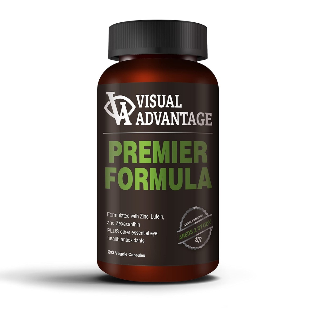 Premier Formule pro oční zdraví - Tříměsíční dodávka - Vyvinutá pro věkovou makulární podporu (AMD) - Pouze 1 litr za den