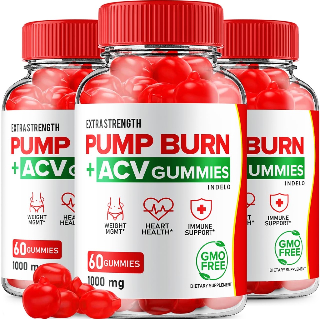 Pump Burn Keto ACV Gummies - Keto Pump Burn Gummies Recenze, Pump Burn Keto + ACV Gummies for Weight Management B12 Burn Pump Advanced 1000mg Formule (3 balení - 180 Gummies)