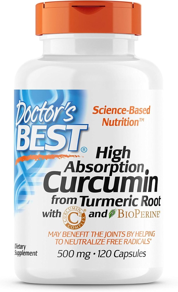 Lékaři Best, Curcumin, 120 Počet