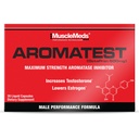 MuscleMeds AROMATEST Testosteron Booster & Aromatase Inhibitor, Lowers Estrogen, Podporuje budování svalů a sílu, Antiaging Hormon Náhrada pro muže, 30 Tekuté čepice