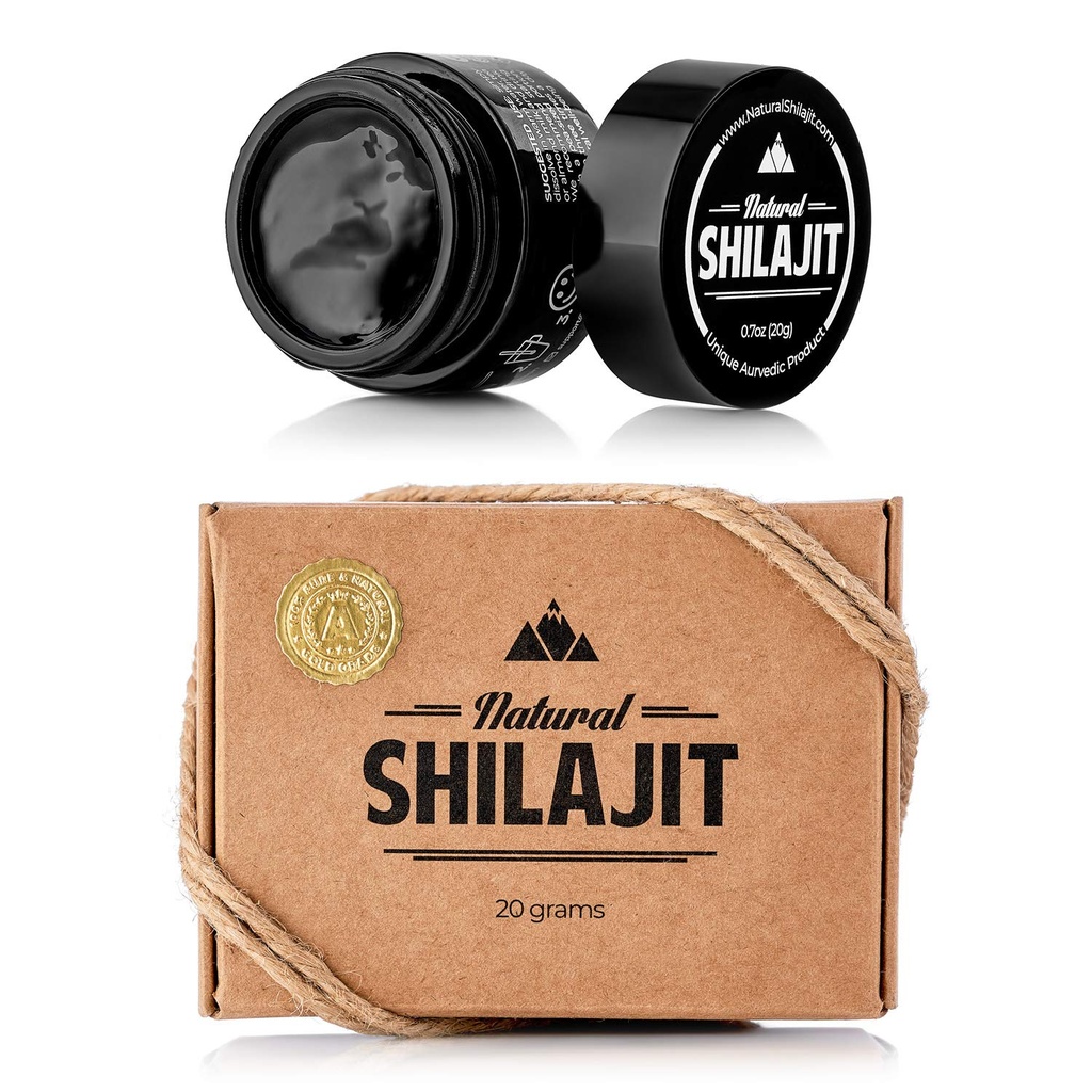 NATURAL SHILAJIT Resin - Shilajit pro muže a ženy s Fulvic kyseliny a stopových minerálů, rostlinné živiny pro energii, imunitní podpora a vitalita Resin