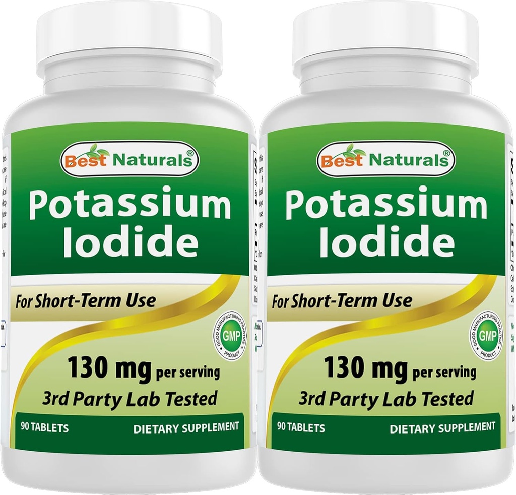 Nejlepší Naturals Draslík Iodide 130 mg na jedno podání - dodatek stravy, 90 Tablety (2)