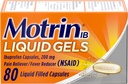 Motrin IB Ibuprofen 200mg Liquid Gels, Ibuprofen Pain Reliever & Horečka Reducer pro dospělé, Relief from Minor Artritis Pain, Muscle Aches, Heads, Menstrual Cramps & Backup, 80 ct