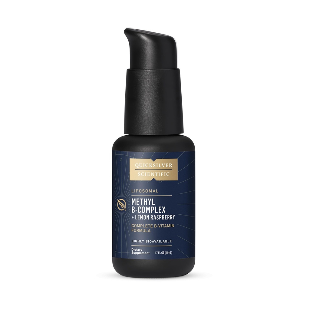 Quicksilver Scientific Methyl B Complex - tekutý vitamin s vyšší lipozomální absorpcí vitaminu B12, folátu, vitaminu B6, riboflavinu, biotinu, kyseliny pantotenové, vitaminu B1, niacinu (50 ml)