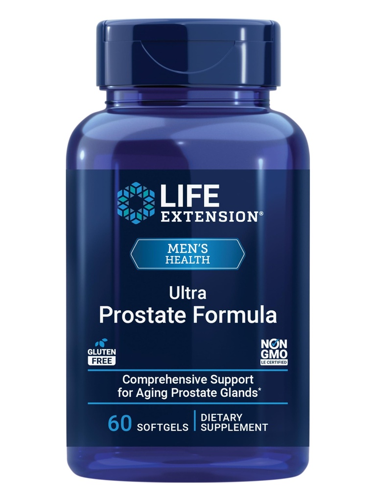Life Extension Ultra Prostate Formule, Saw Palmetto pro muže, pygeum, štípající kopřivka, lykopen, Prostate Health, Moření Flow, PSA, Non- GMO, Gluten- Free, 60 softgels