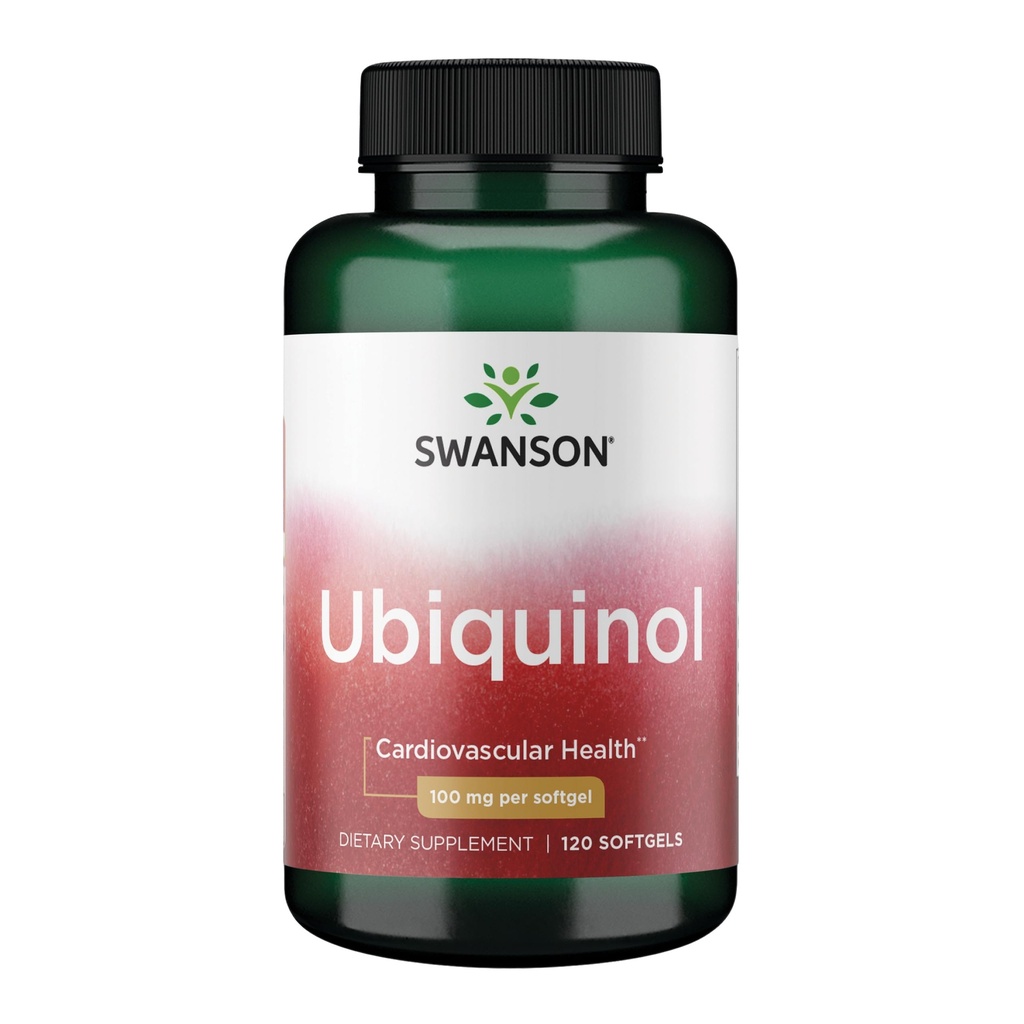 Swanson Ubiquinol - 100 mg - pro Heart Health, Brain Energy & Antioxidant Support - AIDS ATP Production * - Non- GMO - 120 Softgels