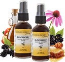 Mickelberry Zahrady Elderberry Honey Propolis Krční sprej - Přírodní imunitní podpora a hrdelní plášť pro děti a dospělé, 2 Ounces (balení po 2)