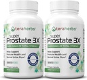 Tera Byliny Super Prostate 3X - Kontrola močového měchýře, Hormon Balance & Podpora pro zvětšení prostaty a časté močení - Prostata doplňky pro muže w / Beta Sitosterol není Saw Palmetto (2 Pack)