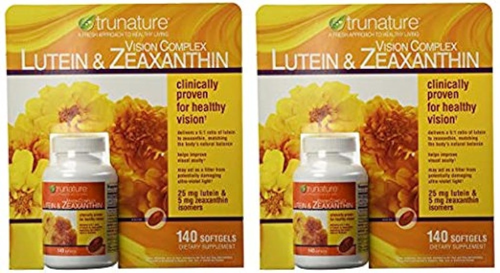 Trunature Vision Complex Lutein a Zeaxanthin dodatek, 140 Počet (2 balení)
