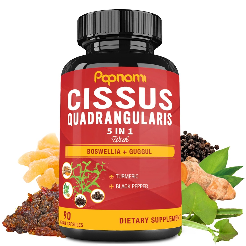 Super Cisses Quadrangularis Extract Kapsle s Boswellia, Guggul, Turmeric, Pepper curren124; 3 měsíce Dodávka