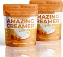 Superfoods Company Amazing Creamer with Collagen - Keto Creather- Hyaluronic Acid & MCT Oil - Brain Boost & Cembly Crawings - Podporuje zdravou pleť & vlasy - Diet- Friendly [60 Služeb] [Slaný karamel]