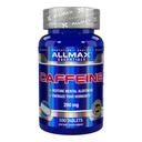 ALLMAX Nutrition Caffeine Pills, Setrvalá energie & Pre - Cvičení Mental Focus, Rychlé Absorbování & Vegan, 200 mg, 100 tablet