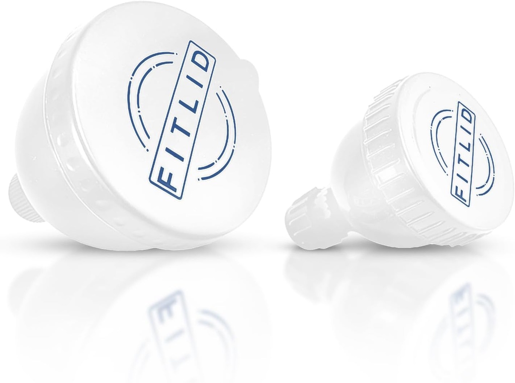Malé a velké 2-Pack přenosné proteinové přísady, Skvělé pro předcvičení, BCAA je a proteinový prášek. Easy & Mess Free Container pro cvičení, Cestování, to-, Fitness, WOD. (bílá a modrá)