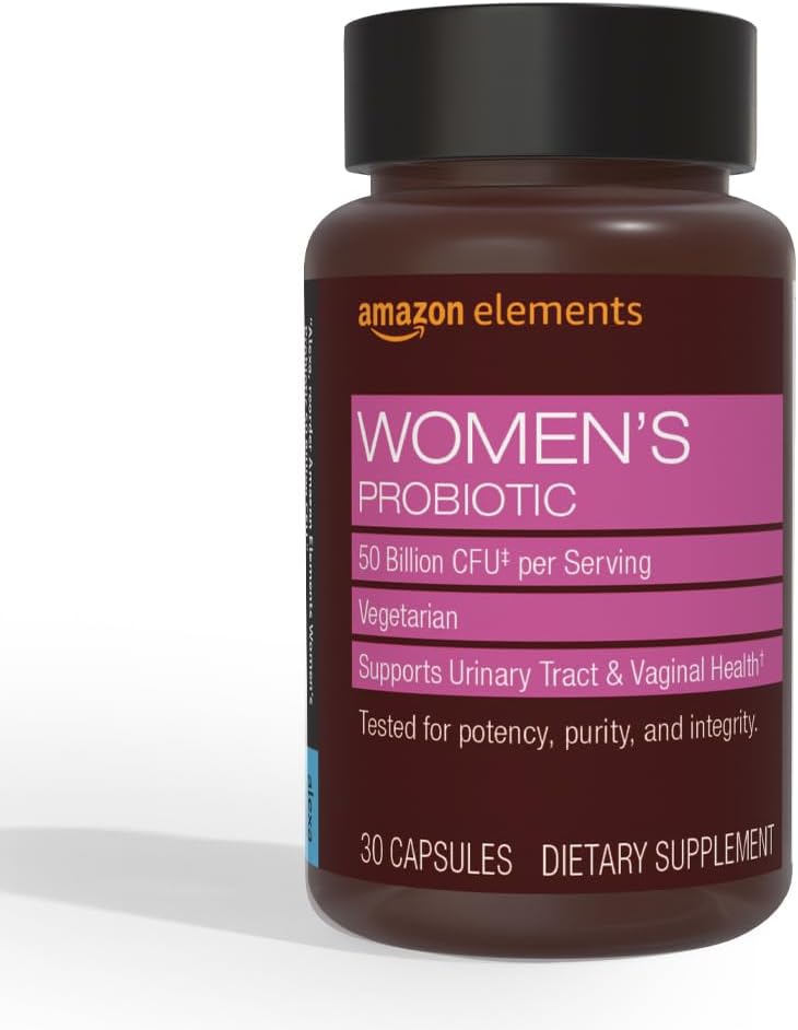 Prvky One Daily Women 's Probiotic, Support Urinary Tract a Vaginální zdraví, 50 Miliardy CFU (7 kmenů), Lactobaccilus a Bifidocterics směs, 30 Kapsle