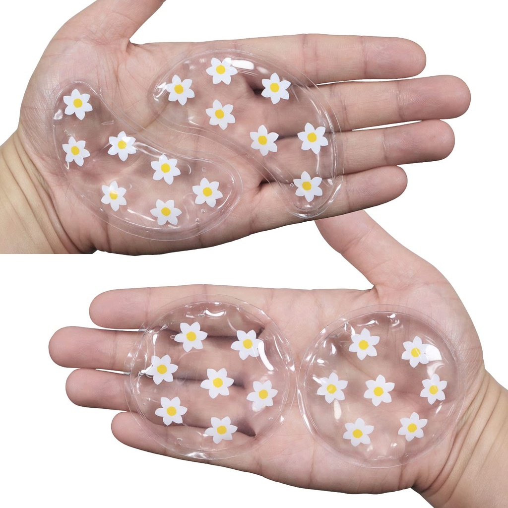 ZNÖCUETÖD Gel Ice Pack opakovaně použitelné Chladicí oční Pady a pod očí Záplaty, Oko za studena ošetření balení pro zarudnutí, bolest a bolest Relax