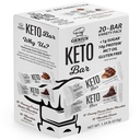Génius Gourmet gluten Free Keto Protein Bar, Čokoláda Keto Bary, Premium MCTs, Nízký karb, Nízký cukr (Variety Pack, 20 Počet (Balení po 1))