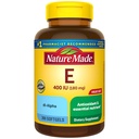 Nature Made Vitamin E 180 mg (400 IU) dl- Alpha, dodatek stravy pro antioxidační podporu, 300 Softgels, 300 denní dodávka