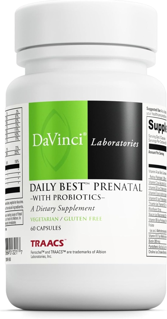 DAVINCI Labs - Daily Best Prenatal - 60 Kapsle