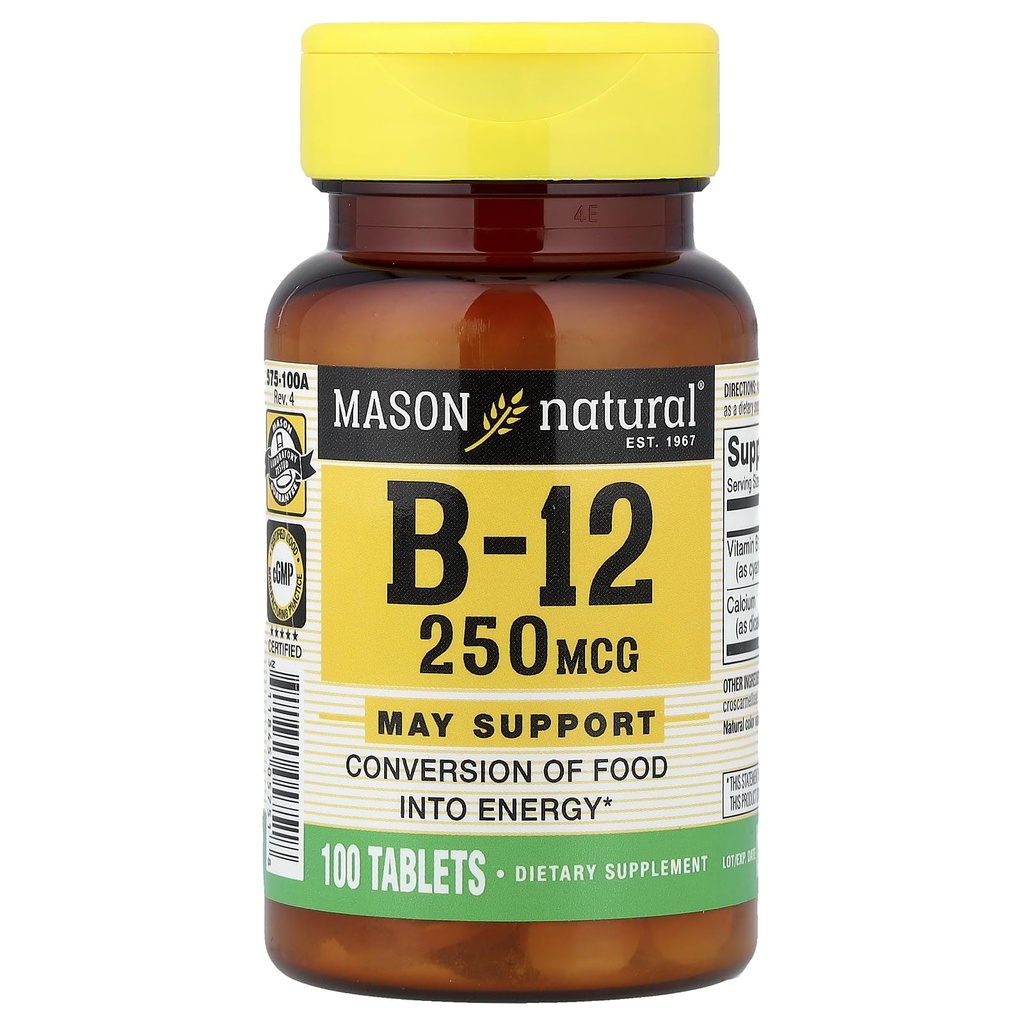 Mason Vitamins Mason B 12 250mcg Tablety