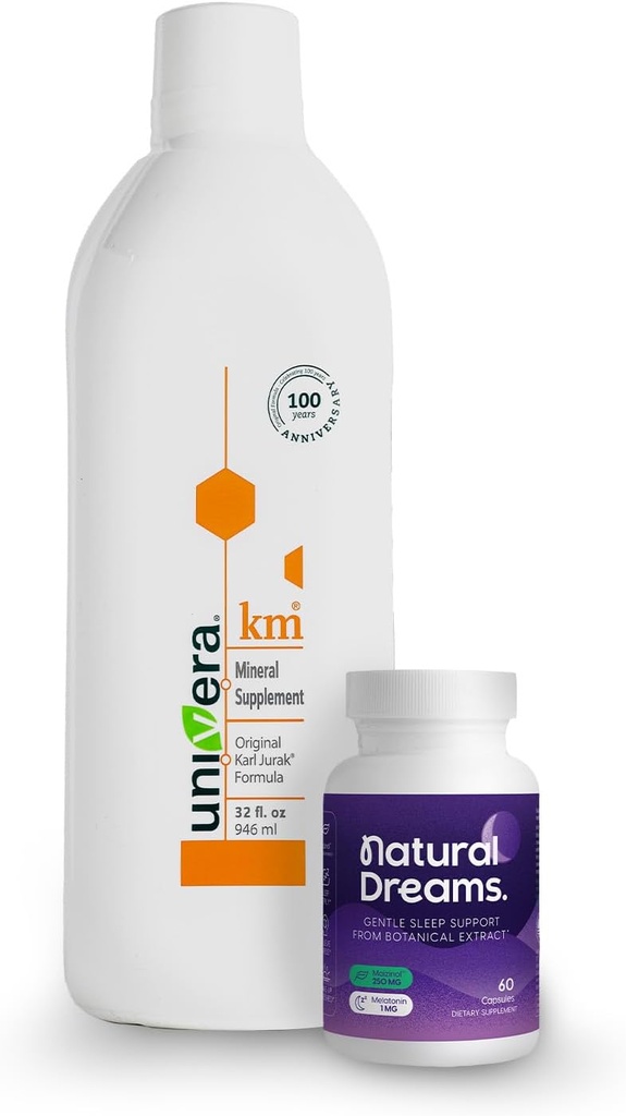 Univera Dream Wellness Combo, km & Natural Dreams, Podpora draslíku, pH těla Krevní bilance, Podpora hlubokého spánku