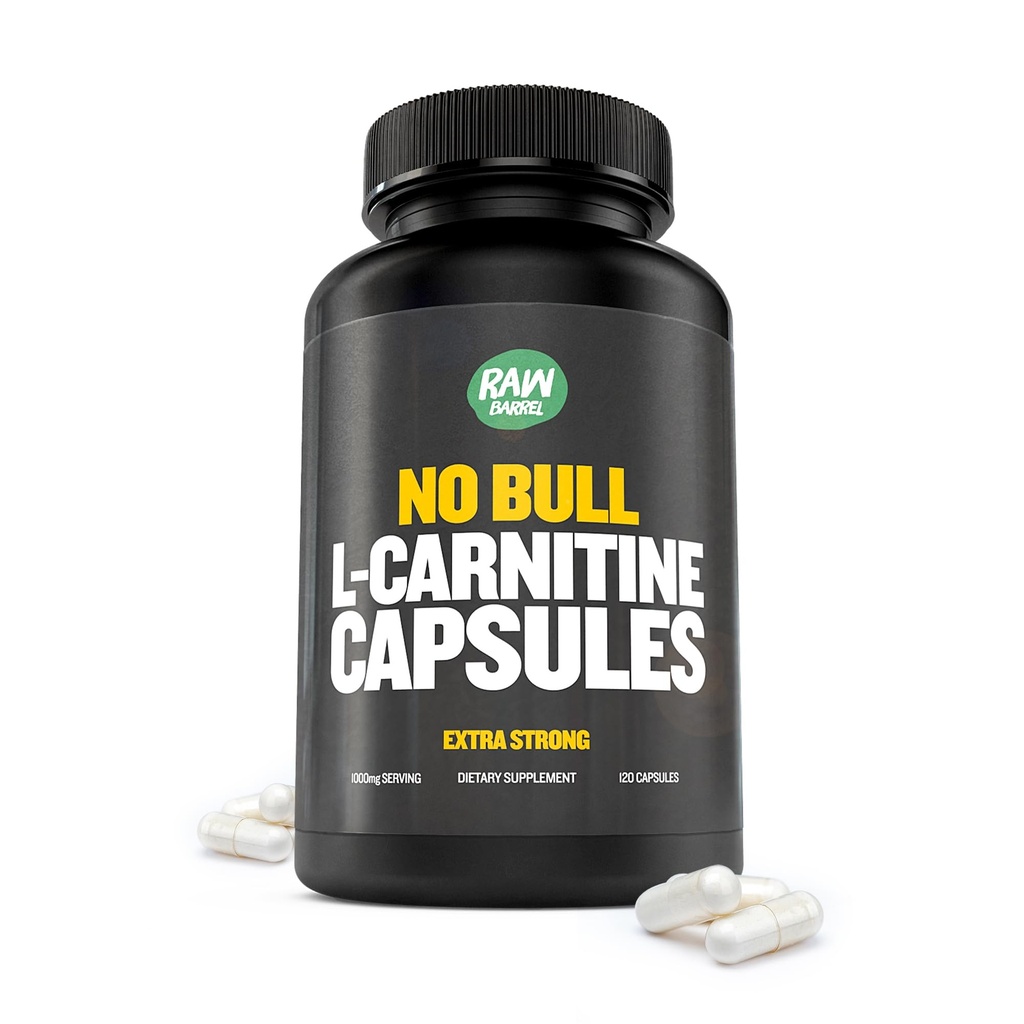 "No Bull" L- karnitin dodatek, čistý Keto- Friendly L- karnitin L- tartarát Kapsle pro zlepšení kognitivní funkce a zaměření pro ženy a muže, L Carnitin Kapsle, 500 mg