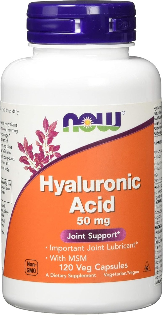 Potraviny - kyselina hyaluronová s MSM 50 mg. - 120 Vegetariánských kapslí