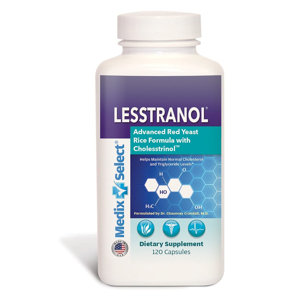 Lesstranol Advanced Red Yeast Rice Formule (90 Day Supply)