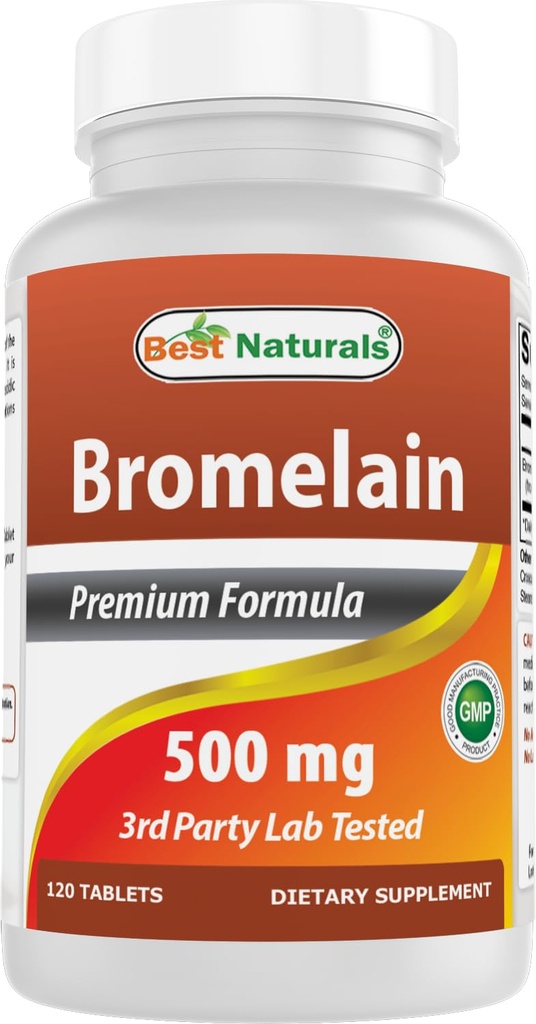 Nejlepší Naturals Bromelain proteolytické trávicí enzymy doplňky, 500 mg, 120 tablet - Podporuje zdravé trávení, společné zdraví, výživové absorpce