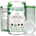 Natural Nutra Organic Vegan Plant Based Soy Protein Source Powder, Support Midlife Transition, Podporuje kosti a zlepšuje kardiovaskulární zdraví, gluten Free, Non GMO, Sugar- Free 14.4 OZ.