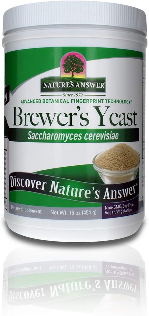 Přírodní odpověď Brewer je kvasnicový prášek, bohatý zdroj aminokyselin, B- komplexní vitamíny, minerály, & protein - přírodní, neochucené, a neslazené - mléčné zdarma, Vegetarian / Vegan
