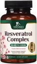 Resveratrol dodatek 1800mg - Extra síla antioxidanty pro zdravé stárnutí a imunitní podporu - Heart Health & Cellular Energy Support - Non- GMO, Bioavailable Trans- Resveratrol - 60 Vegan Kapsle