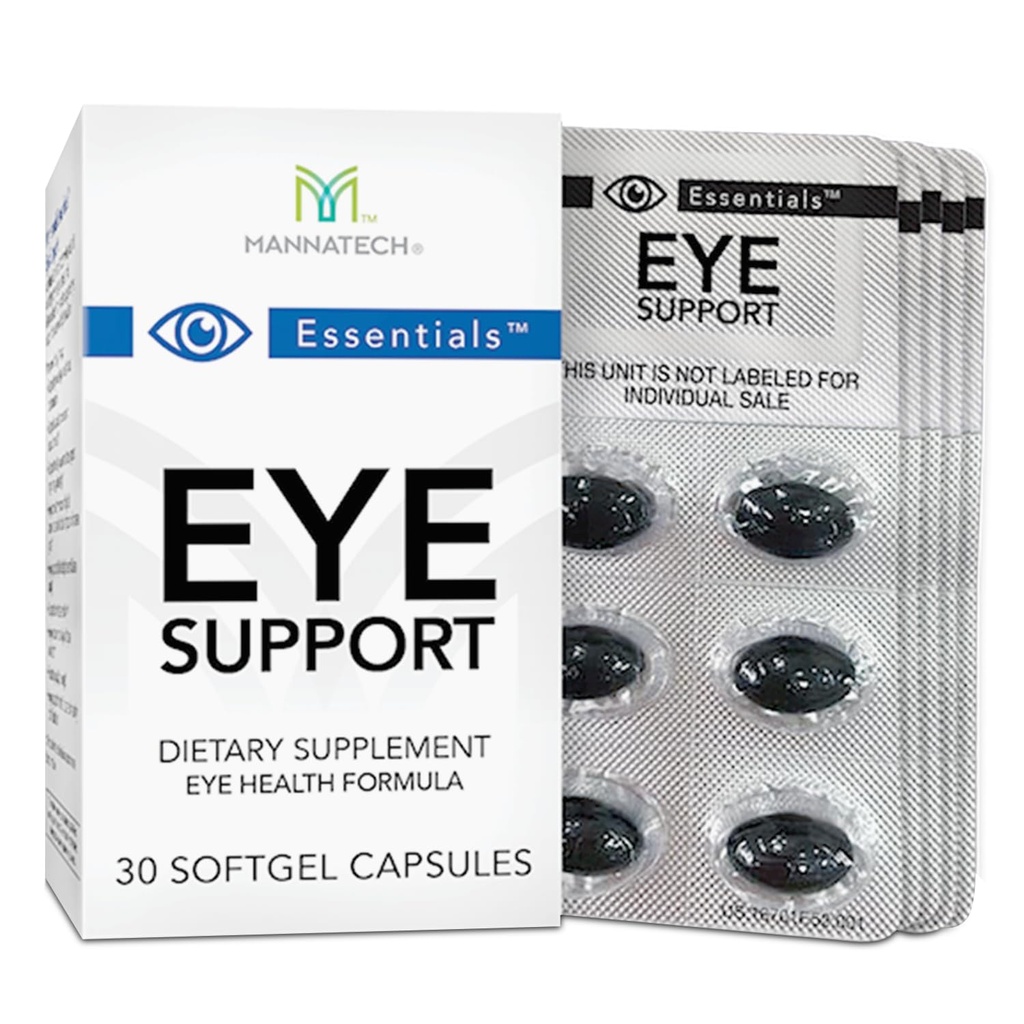 Mannatech Oční péče Dodatek, Podporuje General Oko Zdraví Vight Care Dodatek w / Lutein & Zeaxanthin. Eye Support 30 Softgels.