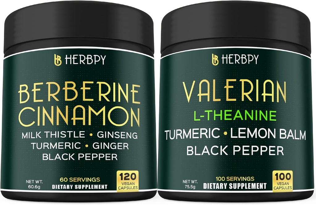 Bundle 7in1 Berberine HCl 97% & 5in1 Valerian Root Dodatek