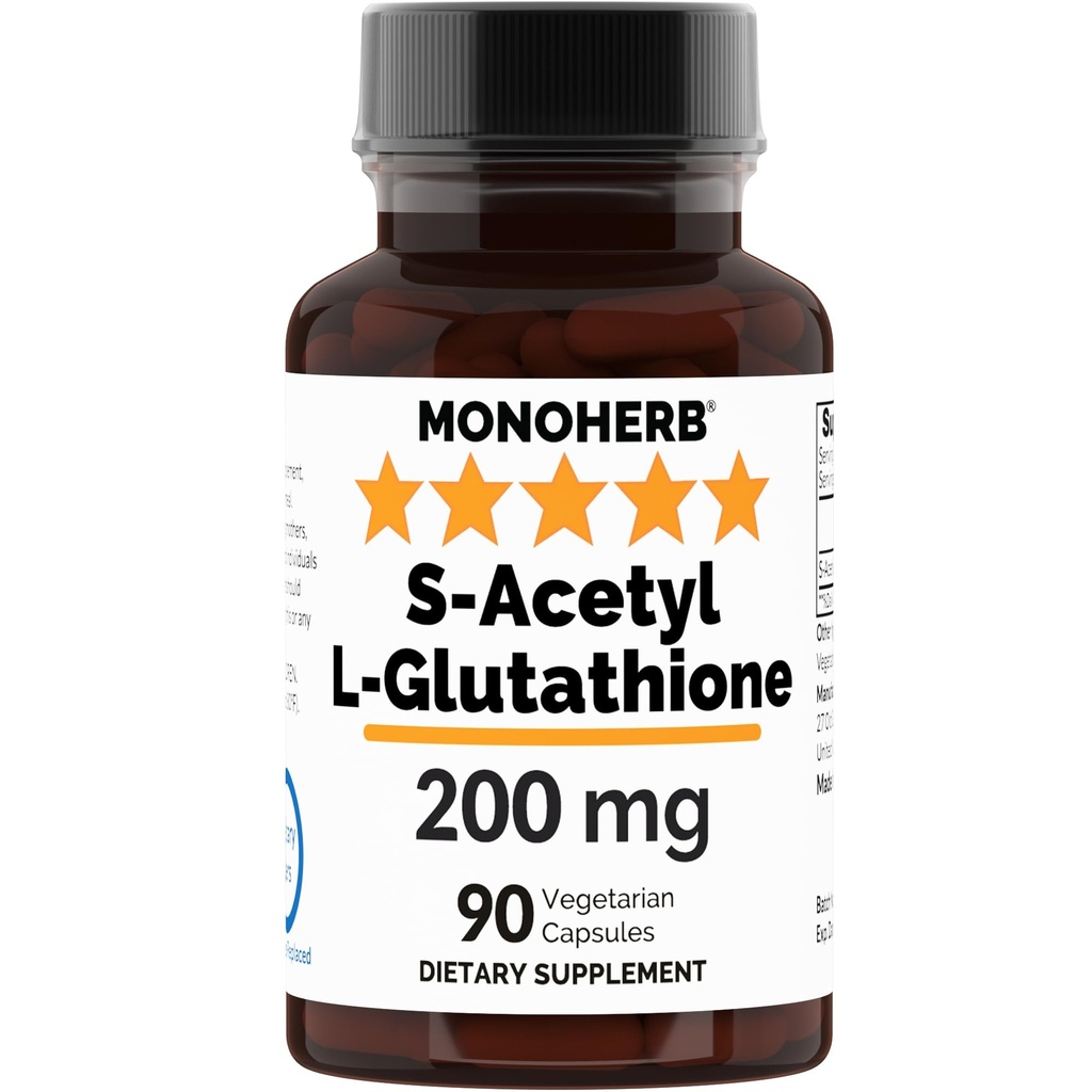 MONOHERB S- acetyl L- glutathione 200mg - 90 Vegetariánských tobolek