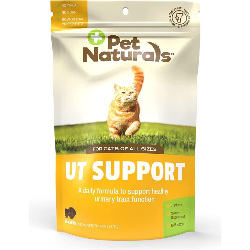 Pet Naturals UT podpora Močové Trakt Dodatek pro kočky, 60 Žvýkačky