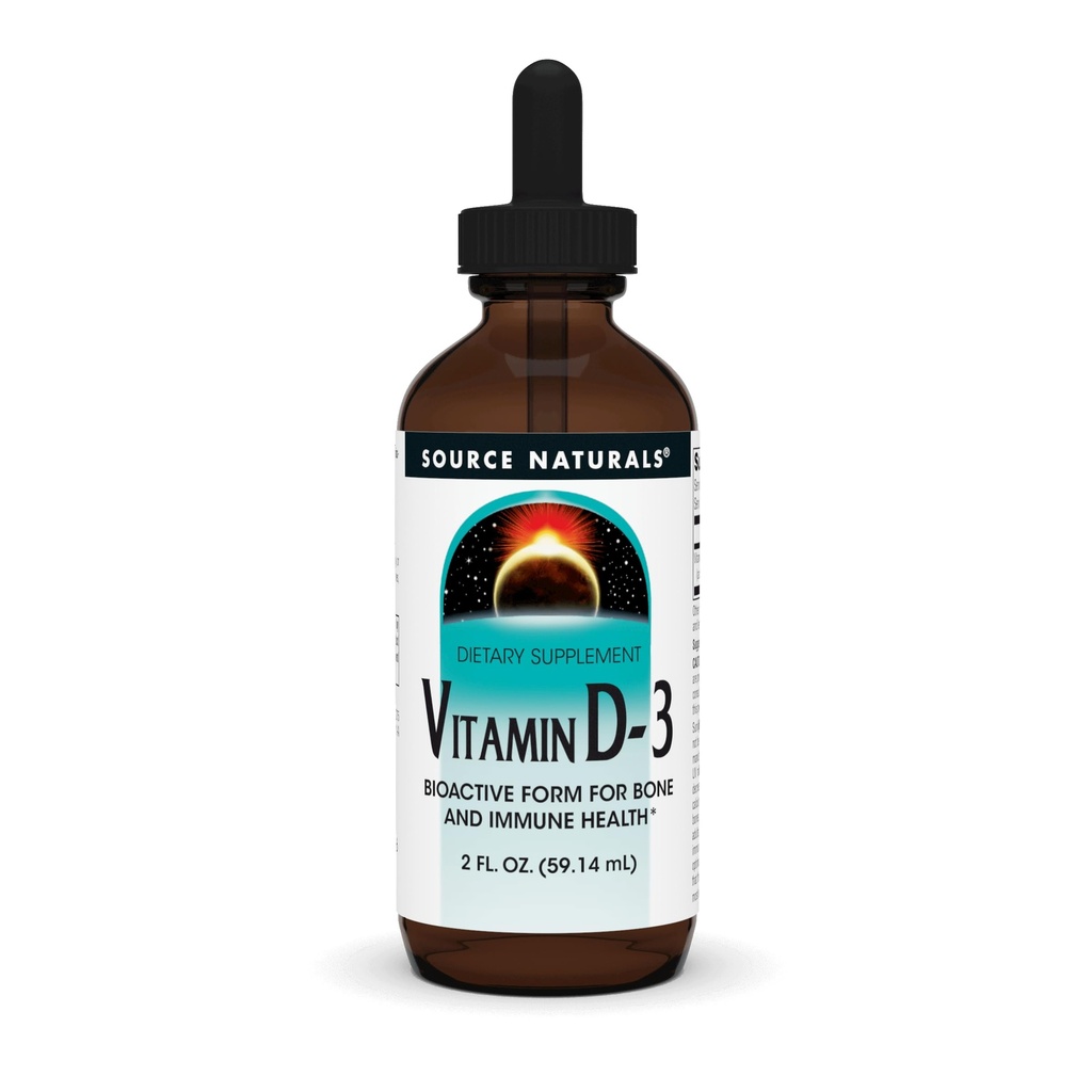 Zdroj Naturals Vitamin D-3 Liquid Kapky 2000 iu Podporuje kosti a imunitní zdraví * - 2 Fluid oz