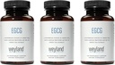 EGCG 124; Green Tea Extract 124; 400 mg - Doplněk k antioxidantu 124; Vegan, gluten zdarma 124; 100 Vegetariánských kapslí (balení po 3)