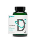 Vitamin D3 Doplněk s organickým kokosovým olejem pro optimální absorpci 124; Zdravá funkce svalů, zdraví kostí, imunitní podpora, Non GMO 124; 2500 IU, 120 Softgel - by Puori