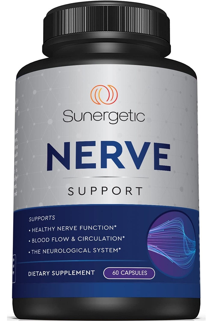 Premium Nerve Supplement - s Alpha Lipoic Acid (ALA) 600 mg, Acetyl- L- Carnitin (ALC) & Benfotiamin - Nerve Support Formule pro zdravou cirkulaci, nohy, ruce a prsty - 60 Kapsle