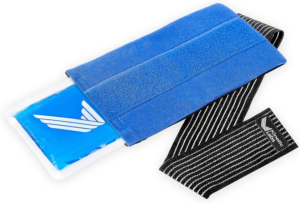 Opětovné použití Ice Pack pro zranění s Wrap Kinetic Labs - Hot and Cold Pack pro zranění s popruhem - Ice Wrap pro Hip Back Ramen Head Knee Chirurgie (Velká)
