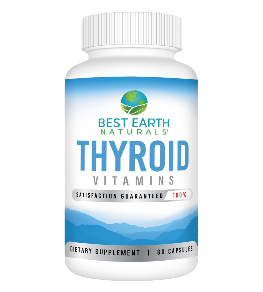 Nejlepší Natural Země Thyridoid Supplement pro ženy a muže - 60 Kapsle