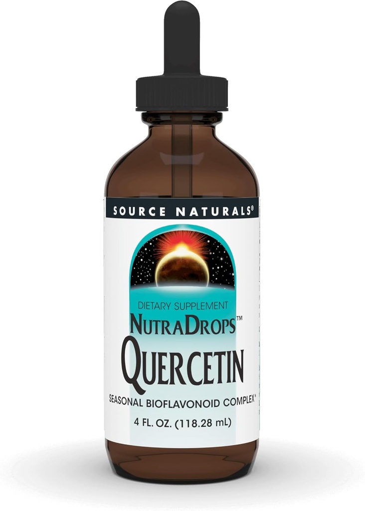 "Source Naturals NutraDrops Quercetin, Seasonal Bioflavoniond Complex * - 4 oz"