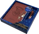 Harry Potter Locable Diary s UV neviditelným inkoustem Pen pro děti, Teens, Secret Journal with Key, Lined Pages, Stationery Supplies, dárky pro děti (Brown UV Pen)