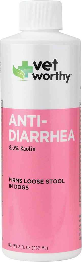 Vet Worthy Anti- Diarhea pro psy - Dog Doping to Help Relieve Průjem, Žaludek Upset, a Discomfort - 8oz