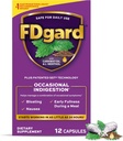 FDgard Gut Zdravotní dodatek, Ingestion, Nausea & Bloating, Upset Žaludek, 12 Kapsle